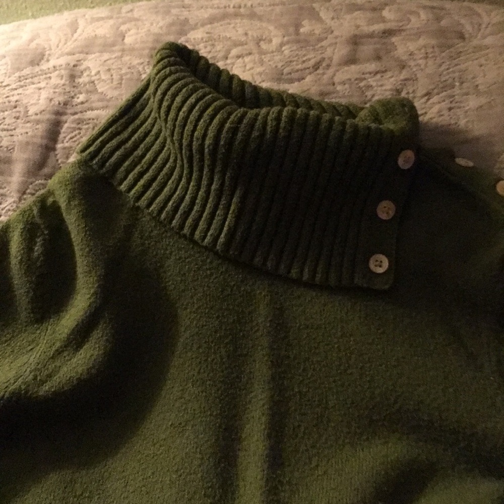 Gap Women’s Tunic Sweater w/ Button Cowl Neckline